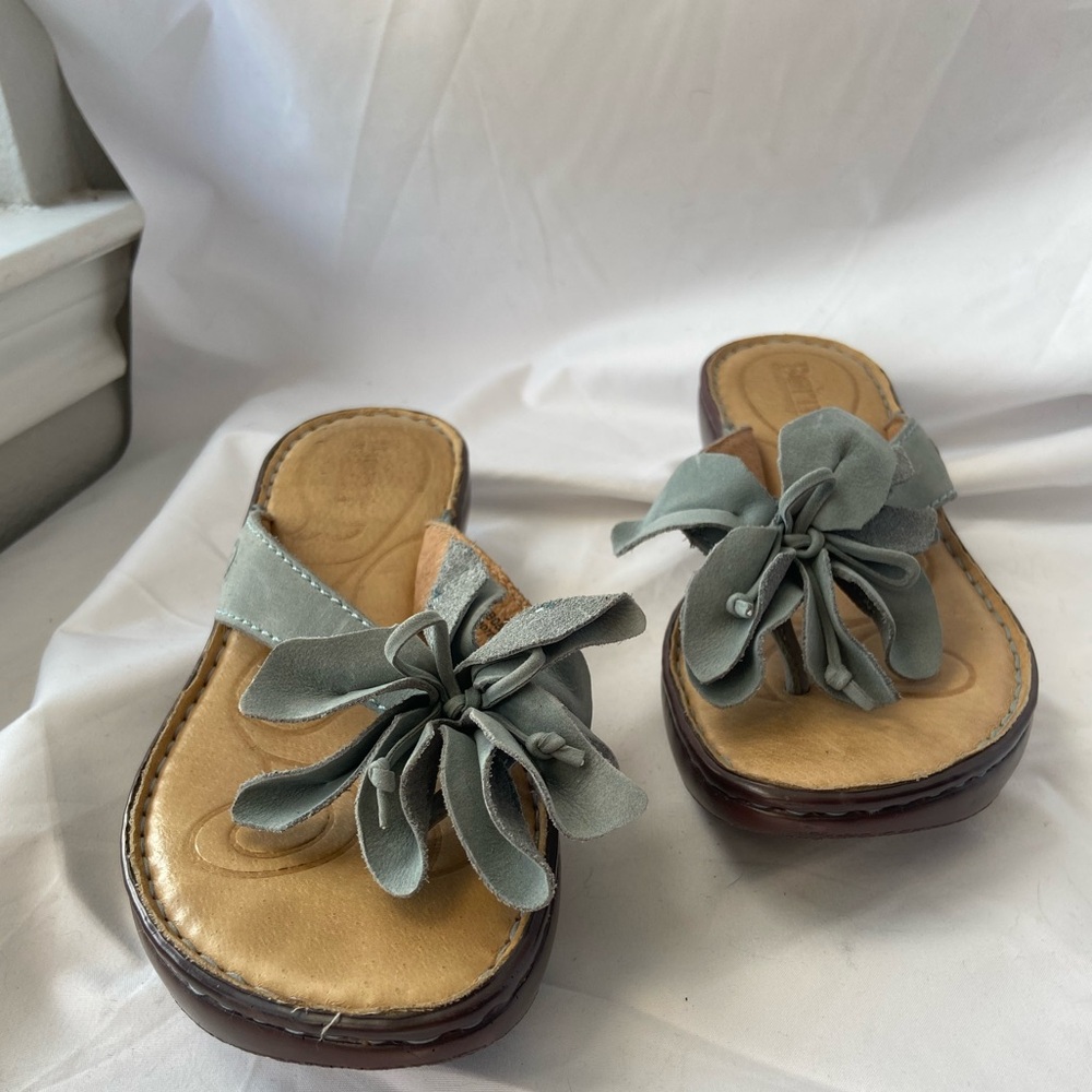 Born Women's Suede top Leather Sandals size 7/38